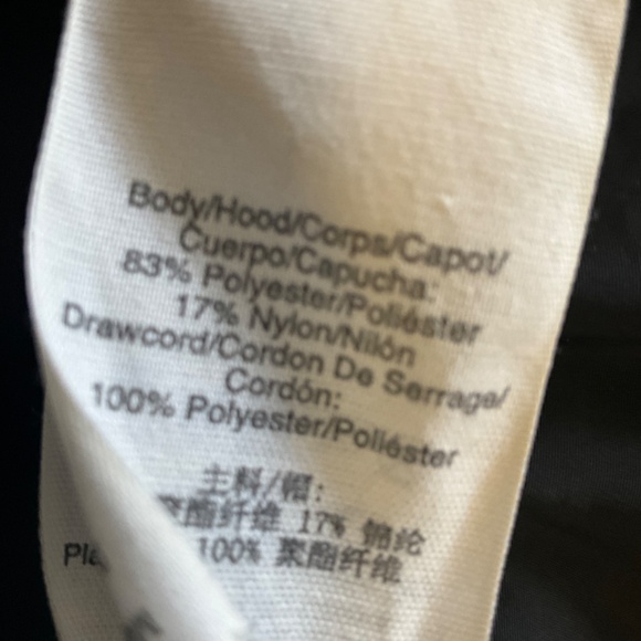 pureDKNY black jacket with draw string on waist and folded sleeve size P - Picture 9 of 9